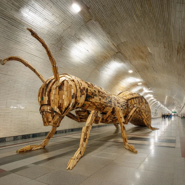 Insect Subway Tunnel Unique Architectural Design