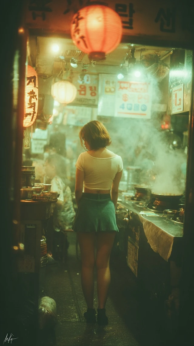 Korean Woman in Shabu Shabu Restaurant Photography