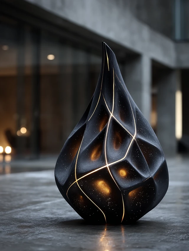 Zaha Hadid Inspired 3D Printed Table Lamp Shade