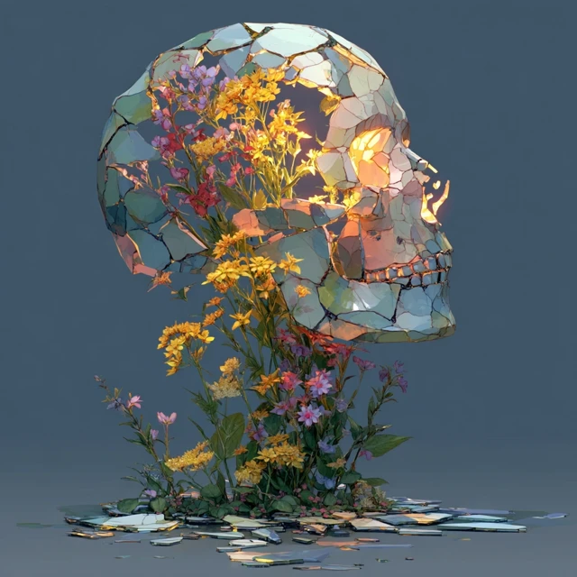 Nature Healing Fracture Illustrated Art