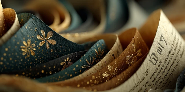 Art Deco Origami Worms Eye View Golden Hour