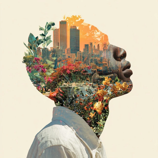 Cityscape Head Conceptual Art