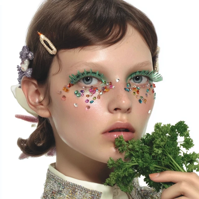 Fashion Photography Woman with Parsley Tim Walker Style