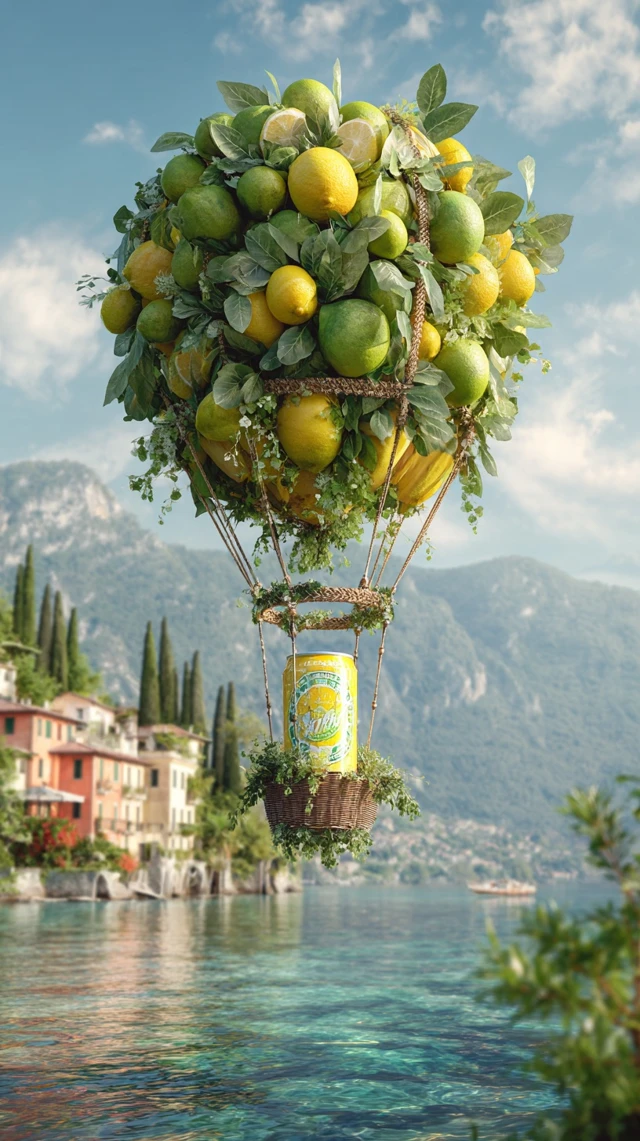 Portofino Lemon Balloon Photography Summer Day
