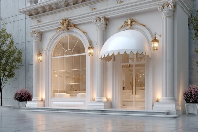 Luxury Storefront Mockup Elegant Design