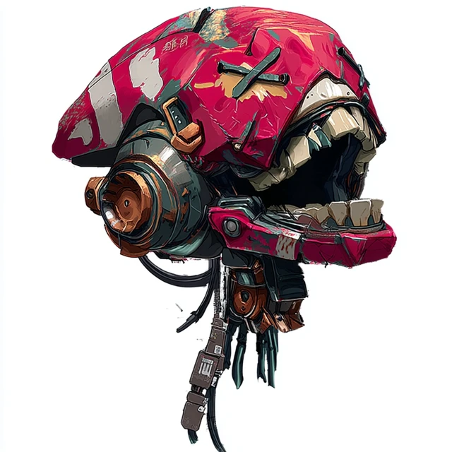 Robot Head Original Character Design