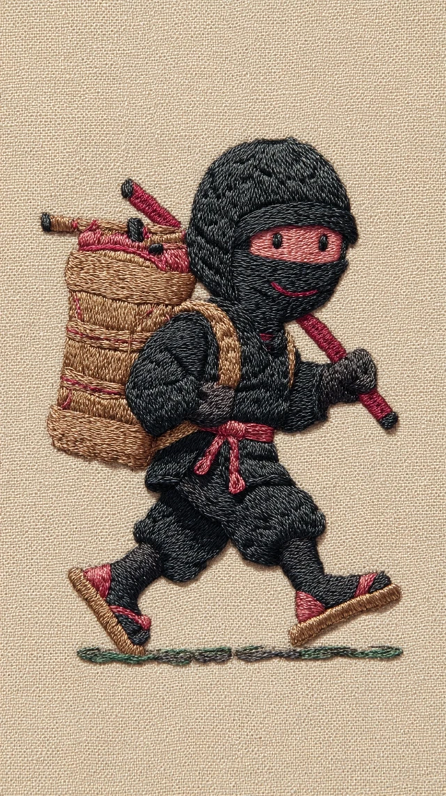 Ninja Embroidery Oshare Kei Style