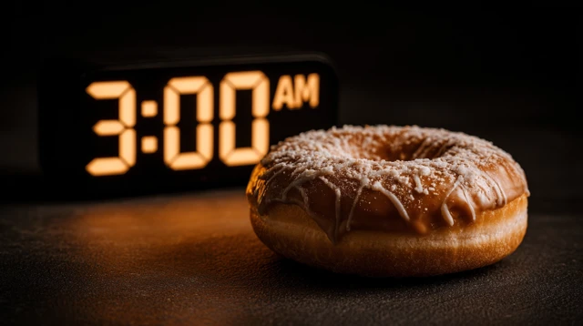 3 AM Donut Dramatic Lighting Photographic Style