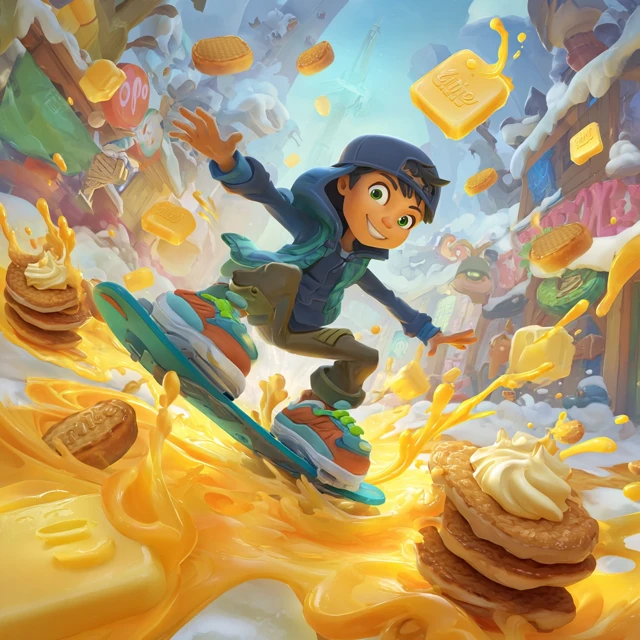 Butter Surfer A Delicious Cartoon Adventure