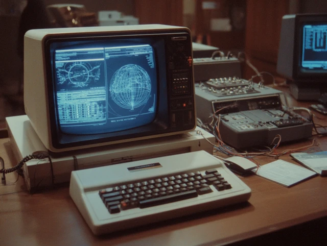 Retro Science Fiction 1970s Computer Screenshot