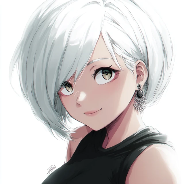 Anime Portrait of Binah with Supportive Expression
