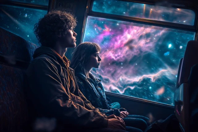 Cosmic Train Ride: Romance Through the Multiverse