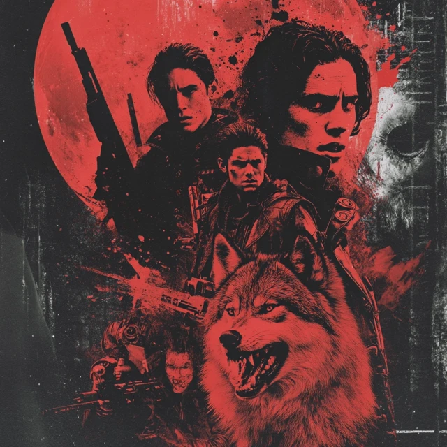 Inglorious Bastards Teen Wolf Movie Mashup Poster