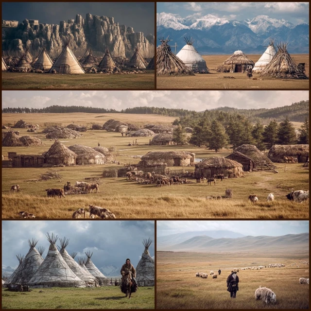 Ancient Mongolian Frontier Land on the Great Plains
