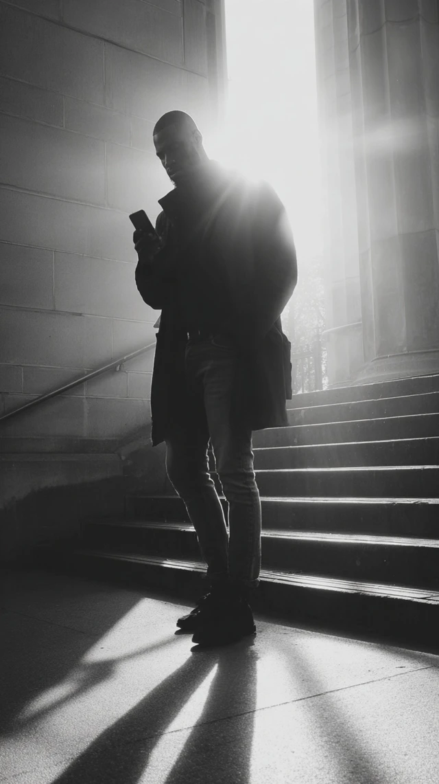 Urban Monochromatic Silhouette Photography