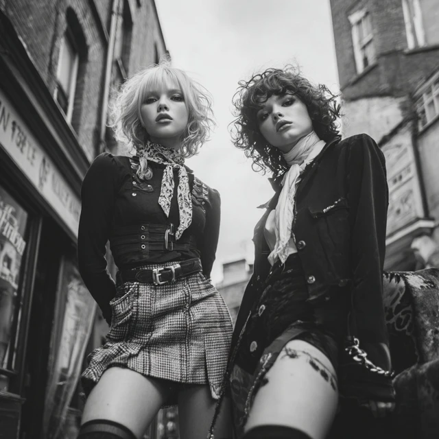 1970s English Street Punk Fashion Photo