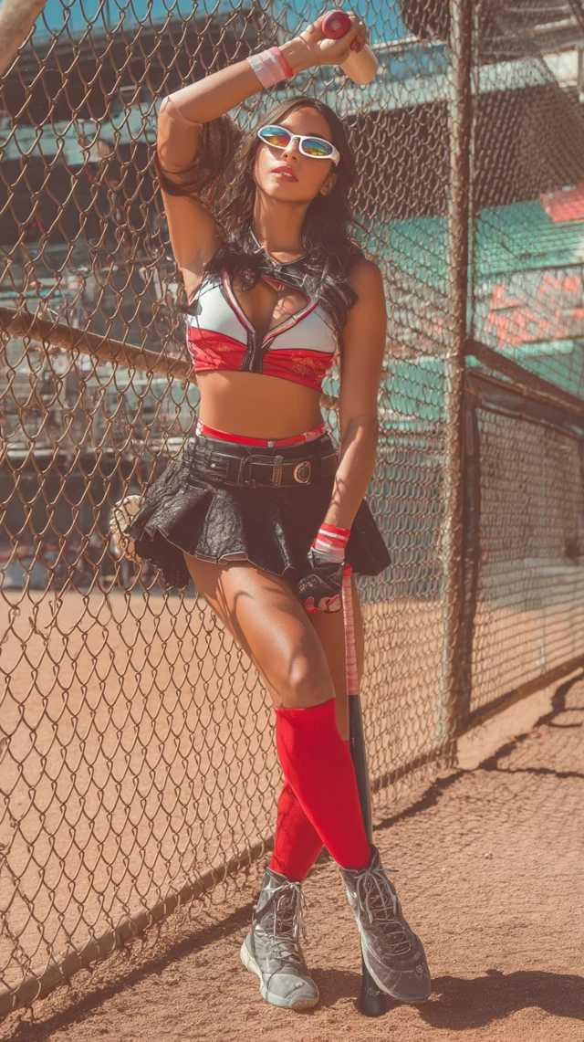 Cyberpunk Baseball Star