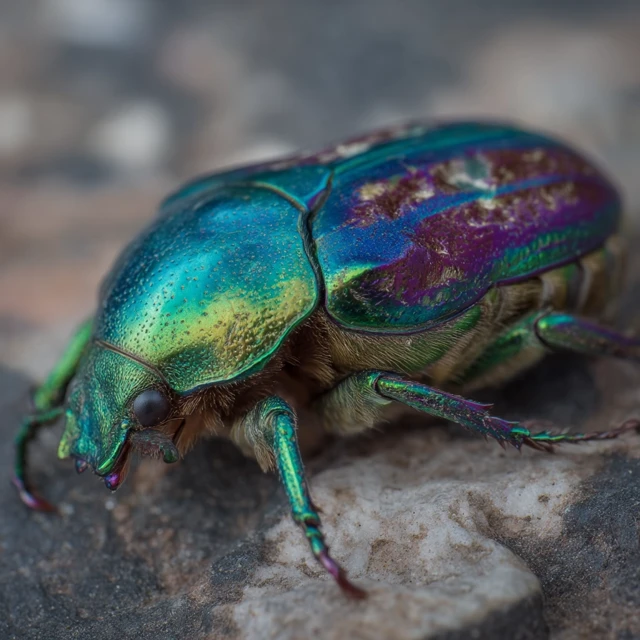 Jeweled Scarab Beetle Nature Photography