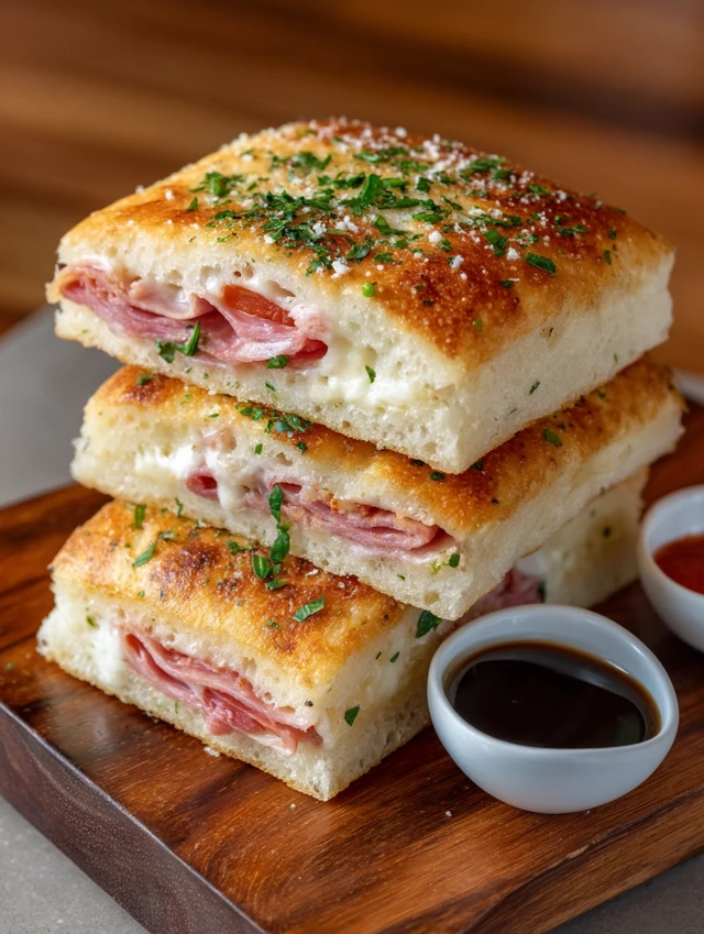 Italian Sandwich on Focaccia Delicious Food Photography