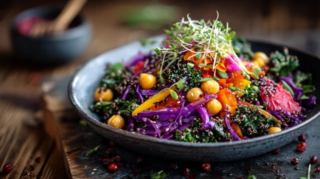 Vegan Superfood Salad Healthy Delicious Bowl