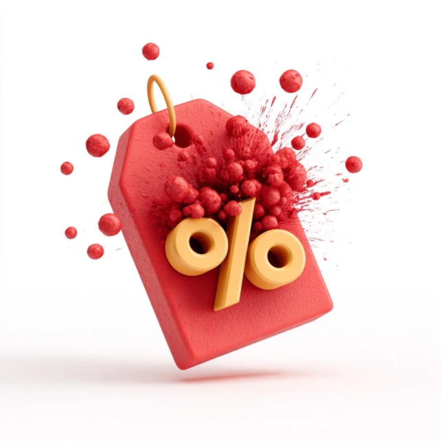 Clearance Sale Icon 3D Isometric Discount