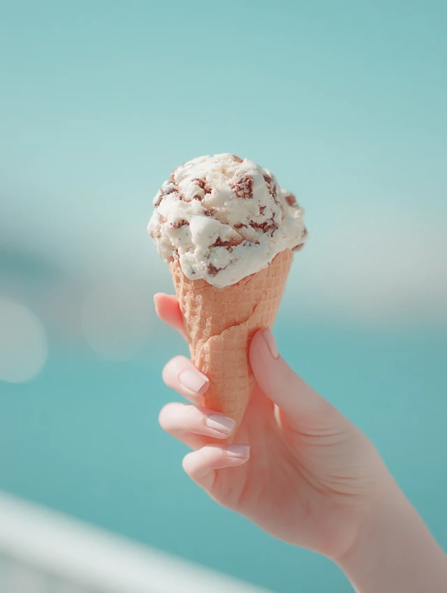 Ice Cream Cone in Hand: Summer Vibes