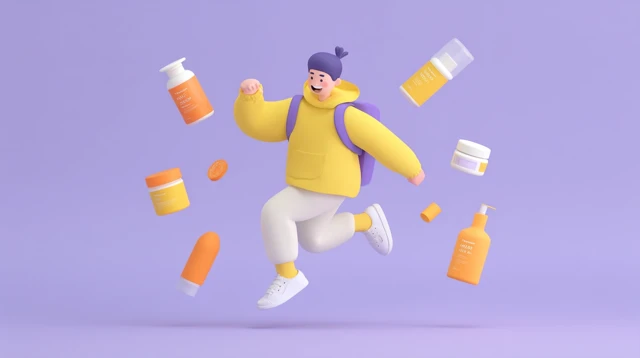 Skincare Campaign Vibrant Animated Spokesperson
