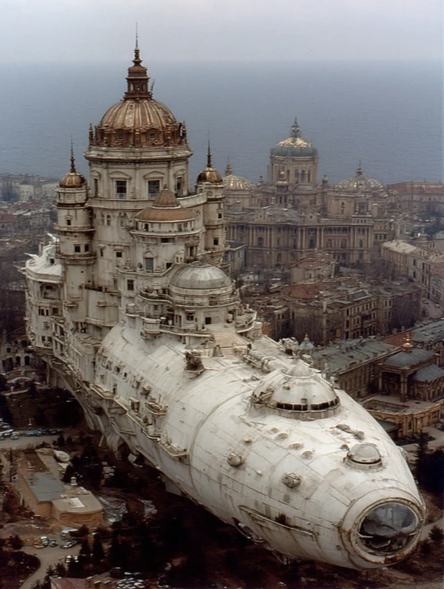 SciFi Spaceship in the Clouds Terry Gilliams Film