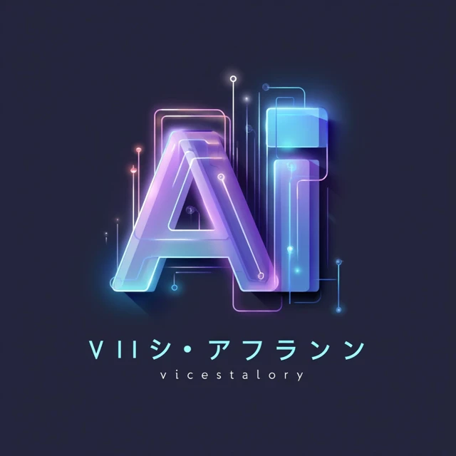 AI Visionary Logo Design Futuristic Technology