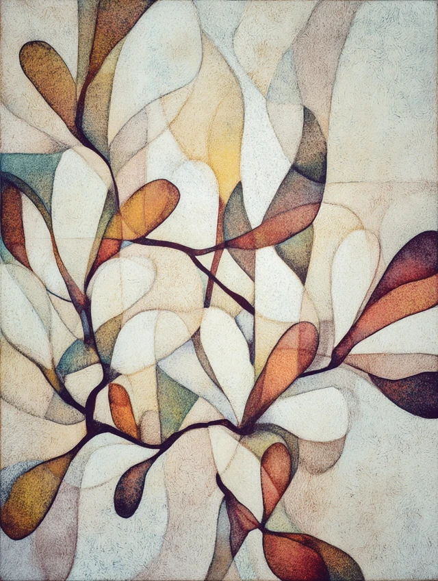 Abstract Flower Art Minimalist Western Style