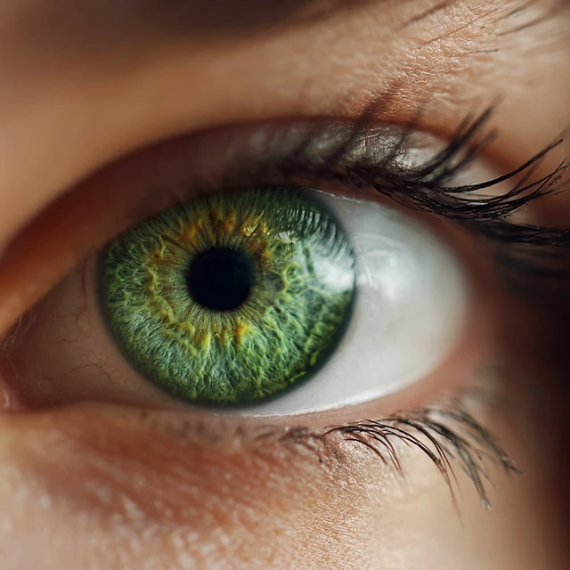 Detailed Green Eye Close Up