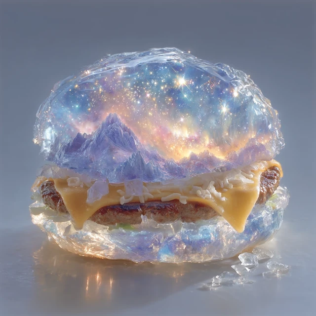 Polar Vortex Hamburger Art