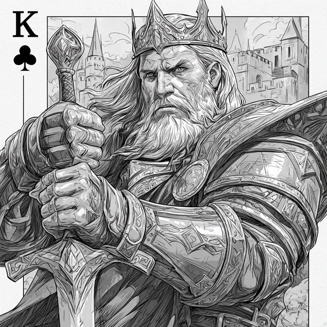 King of Spades WoW Character Illustration