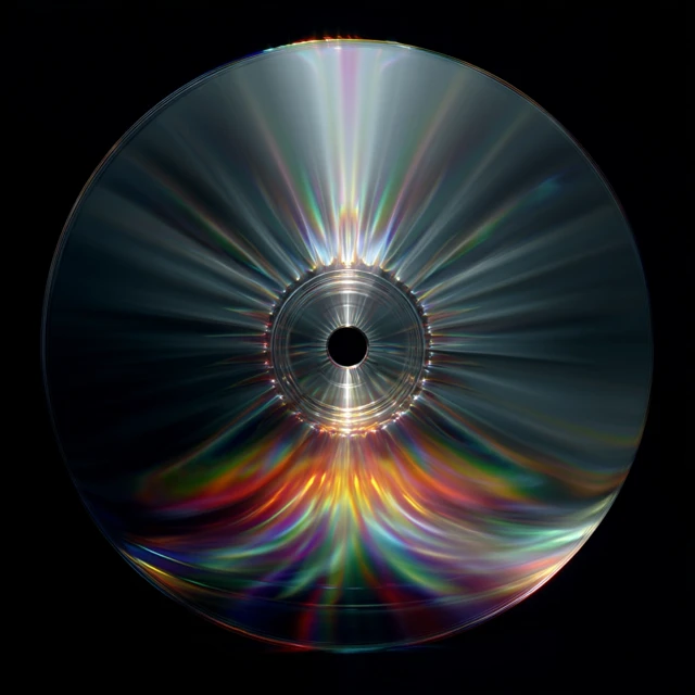 CD with Light Interference Patterns