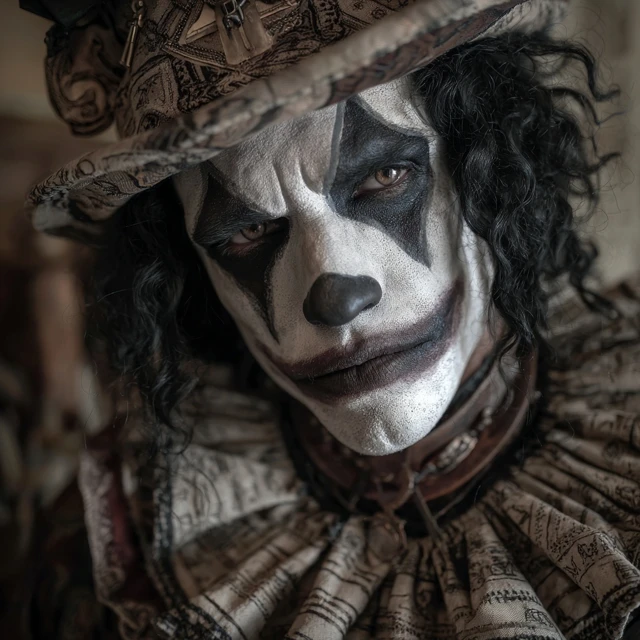 Nephilim Clown A Creepy Photo of a Dark Jester