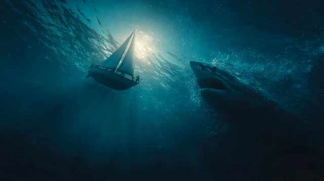 Underwater Shark Attack Movie Poster