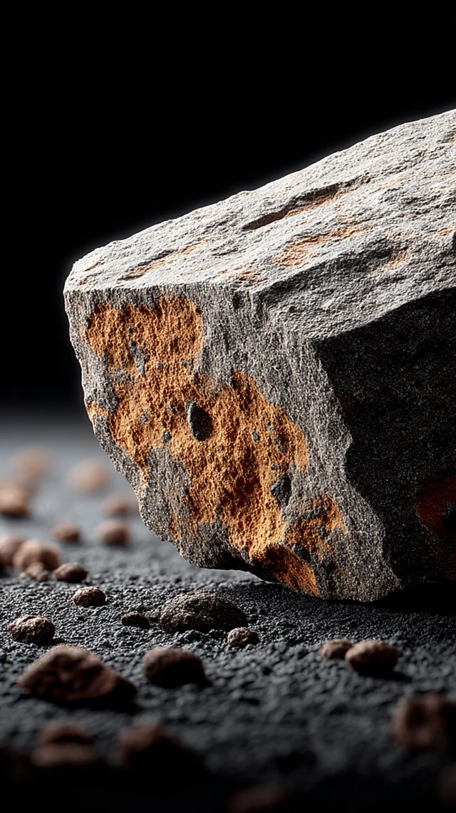 Alien Material on Dark Background