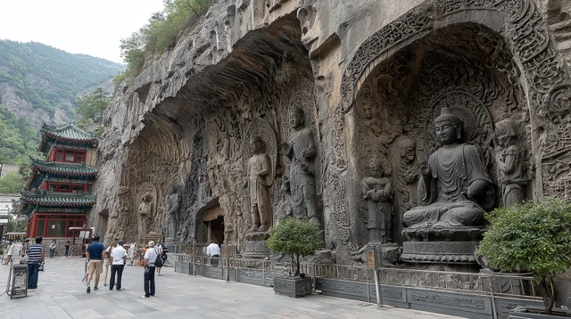 Longmen Grottoes Ancient Stone Carvings China