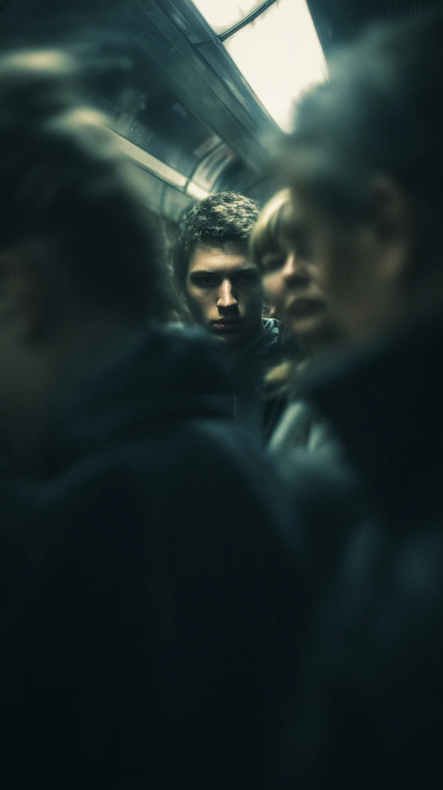 Gritty Subway Portrait Candid Human Photography