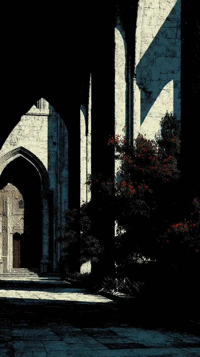 Gothic Mosque Architecture and Shadow