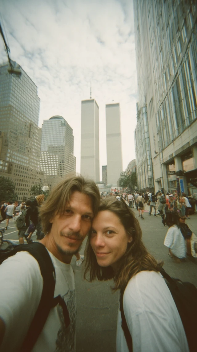 911 Selfie Couple in New York Twin Towers