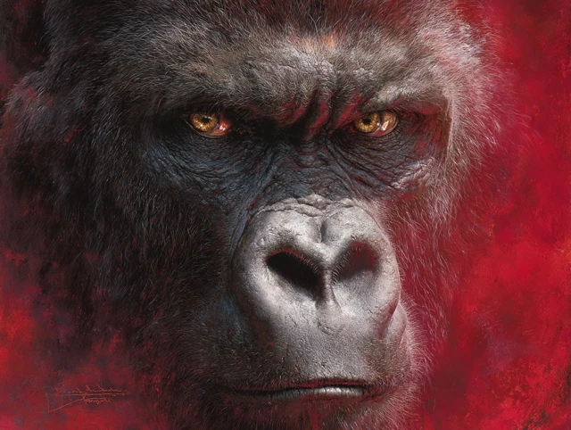Gorilla Portrait by Boris Vallejo