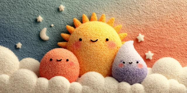 Celestial Kawaii Family Pastel Art