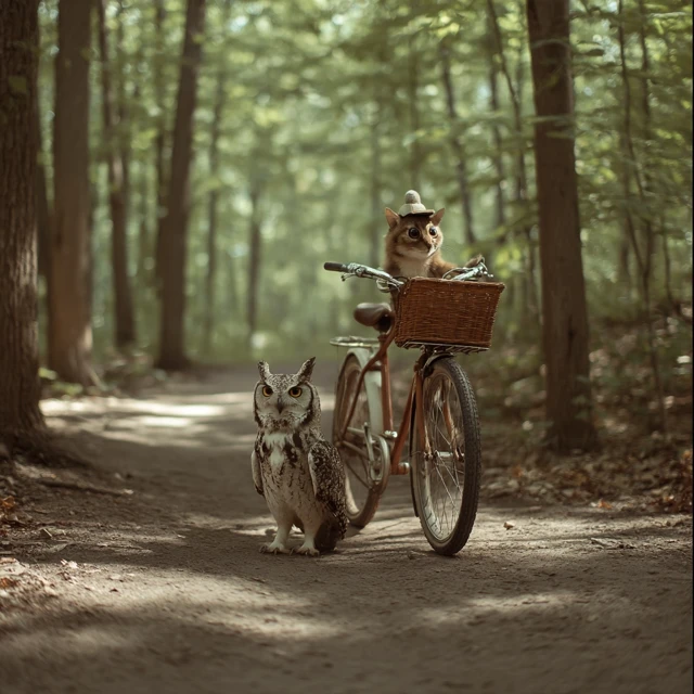 Owl and Weasel Cycling in Montreal Forest