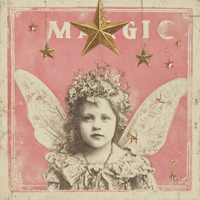 Magic Fairy Portrait Vintage Art