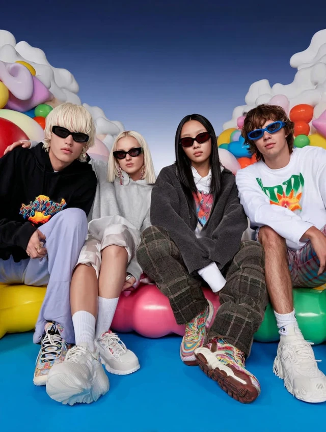 Teenagers Having Fun Bright Colors Cover Image