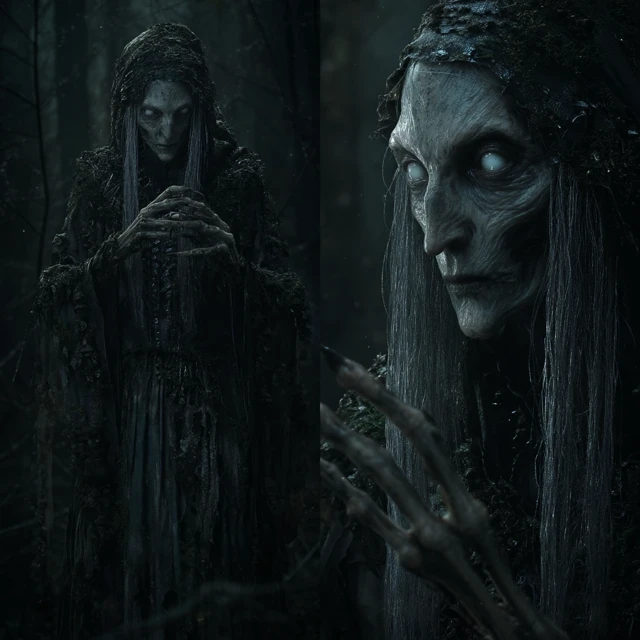 Baba Yaga: Photorealistic Slavic Crone Fantasy Art