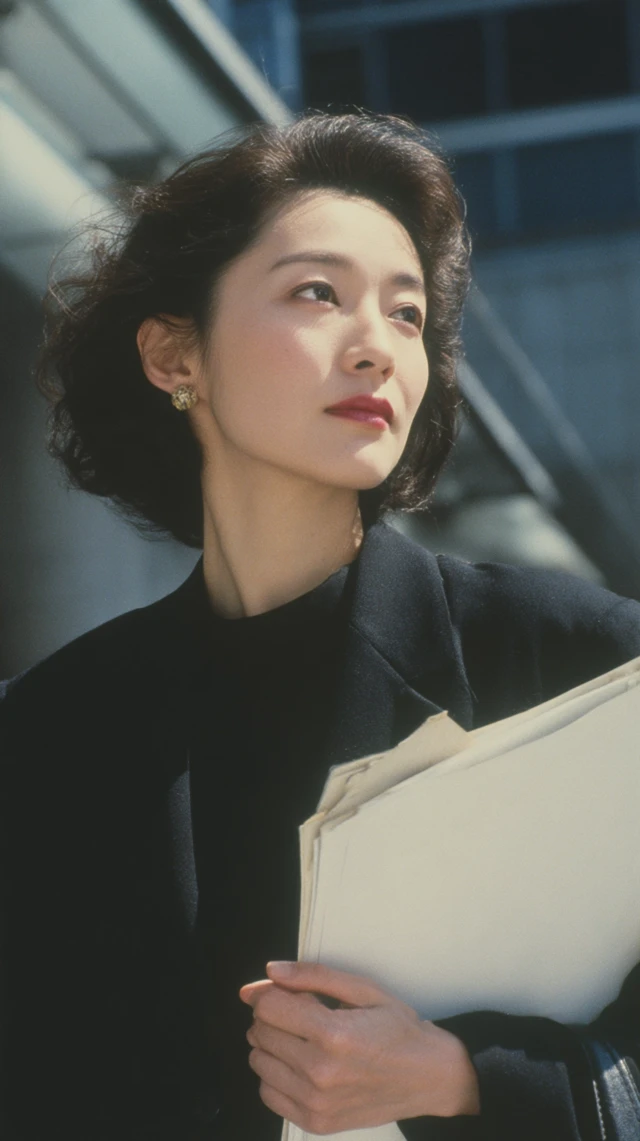 1980s Japanese Career Woman Portrait