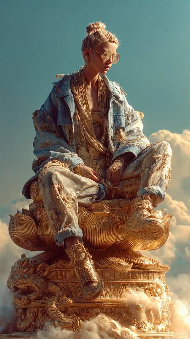 Golden Buddha Fashion Photography Cover