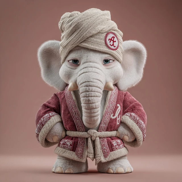 Alabama Big Al Mascot Preppy Spa Style